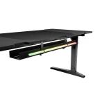 Mesa de Escritorio Genesis NDS-2250 Negro Acero Madera MDF (Reacondicionado A)