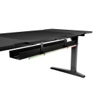 Mesa de Escritorio Genesis NDS-2250 Negro Acero Madera MDF (Reacondicionado A)