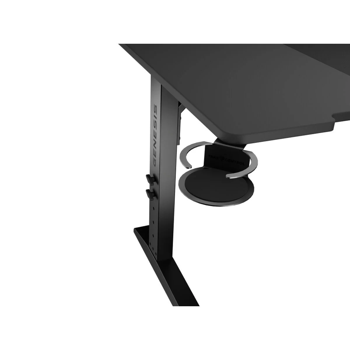 Mesa de Escritorio Genesis NDS-2250 Negro Acero Madera MDF (Reacondicionado A)