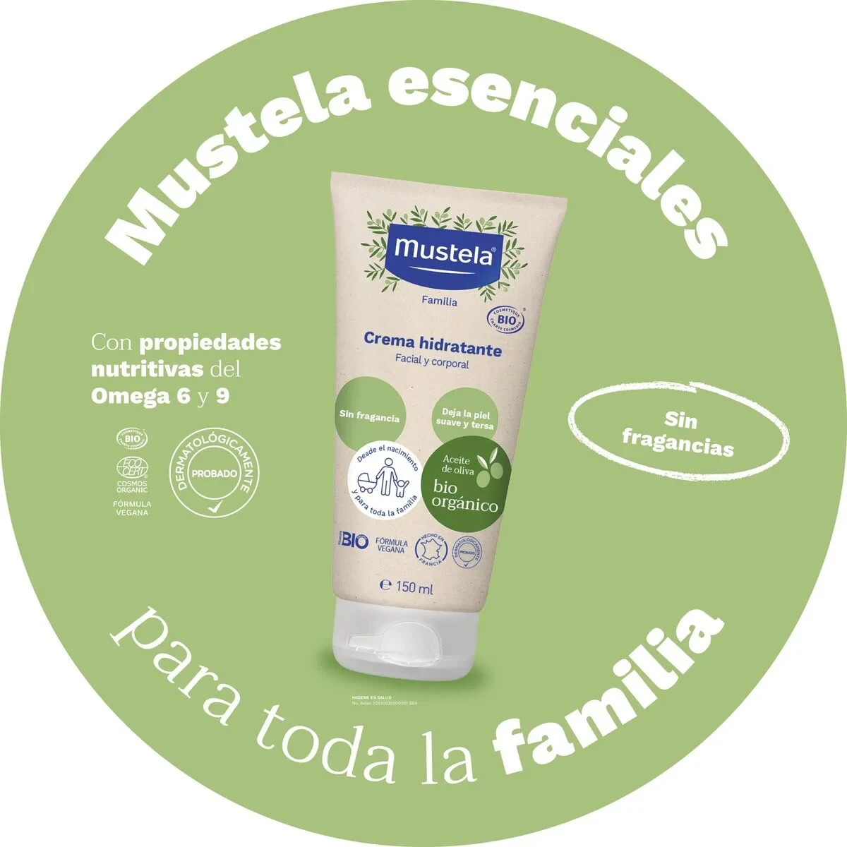 Crema Corporal Hidratante Mustela BIO MUSTELA
