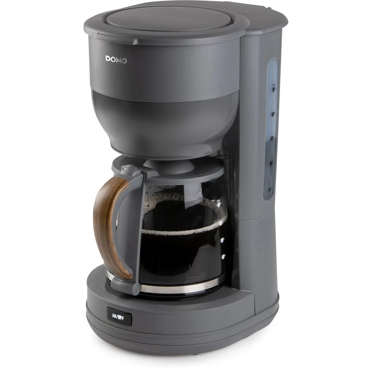 Cafetera de Goteo DOMO DO754K Gris 900 W 10 Tazas 1,25 L