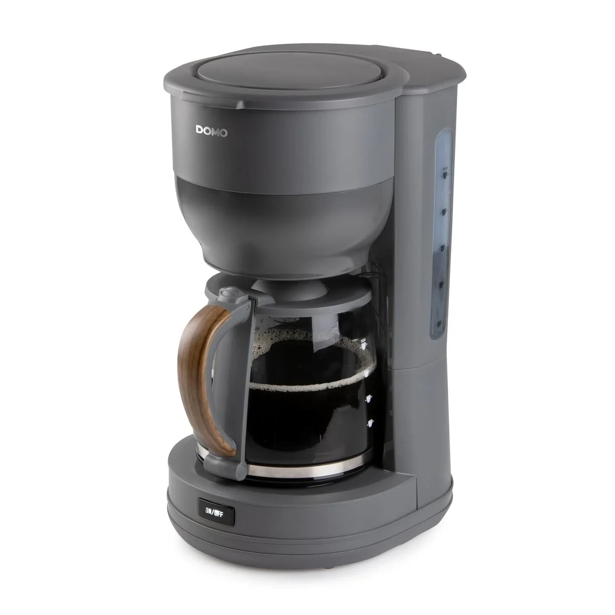 Cafetera de Goteo DOMO DO754K Gris 900 W 10 Tazas 1,25 L