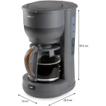 Cafetera de Goteo DOMO DO754K Gris 900 W 10 Tazas 1,25 L