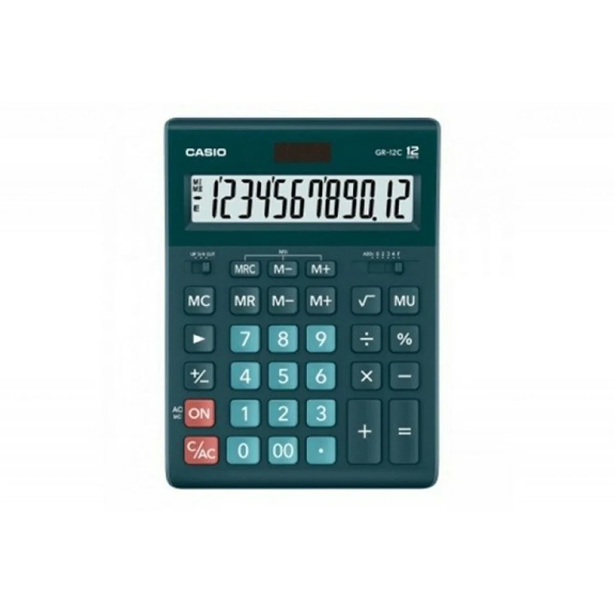Calculadora Casio GR-12C-DG Negro Verde Plástico