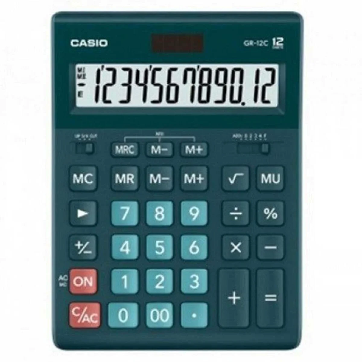 Calculadora Casio GR-12C-DG Negro Verde Plástico