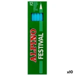 Lápices de colores Alpino Azul claro 12 Piezas (10 Unidades)