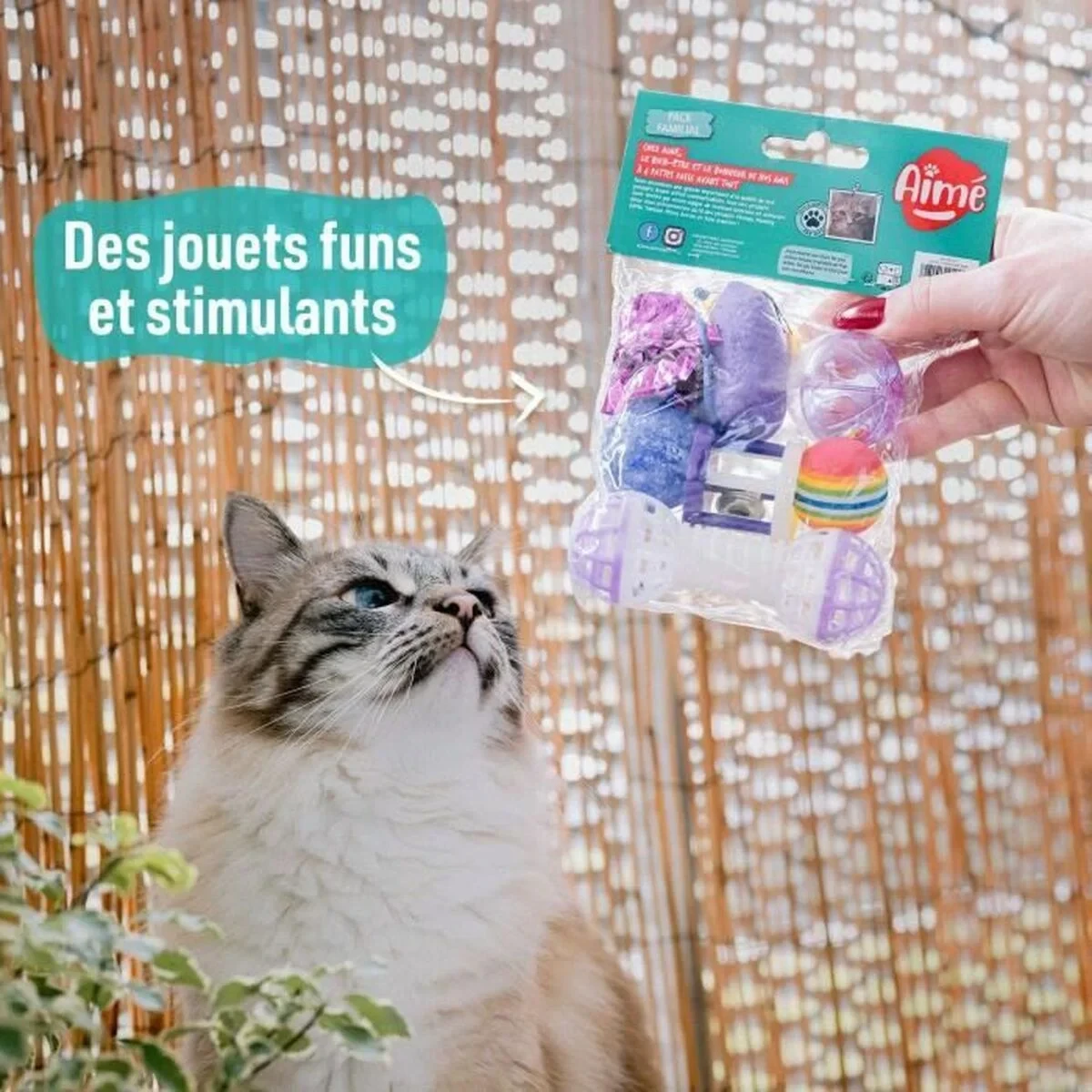 Juguete para gatos Aimé Multicolor 7 Piezas
