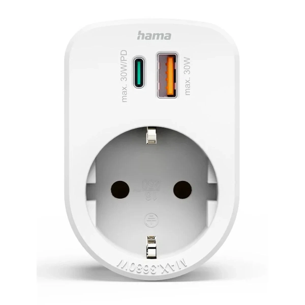 Clavija de enchufe Hama 00223343 Blanco 230 V