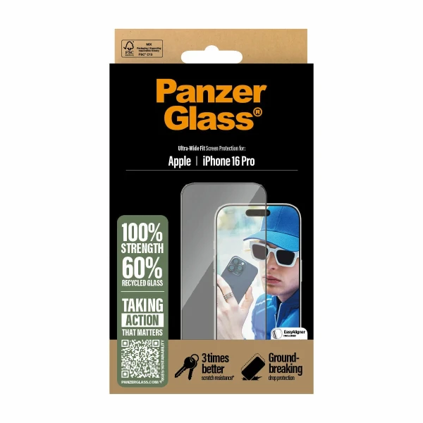 Protector de Pantalla para Móvil PanzerGlass iPhone 16 Pro