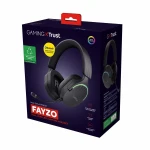 Auriculares con Micrófono Trust 24901 GXT491 FAYZO WIRELESS Negro
