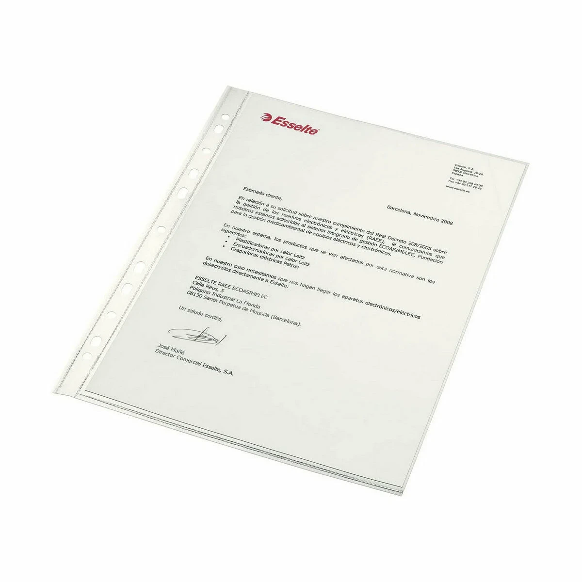 Fundas Esselte Transparente A4 Polipropileno