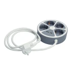 Regleta Enchufes 4 Tomas con interruptor TM Electron 3680 W Blanco Gris 30 W (1,5 m)