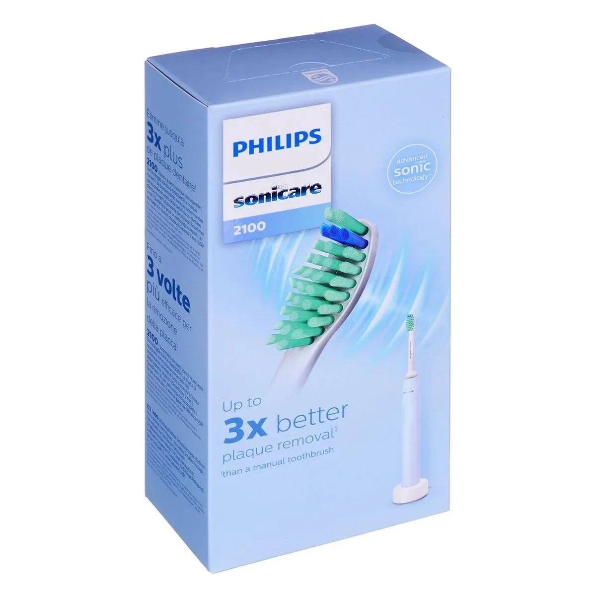 Cepillo de Dientes Eléctrico Philips HX3651/12     * Azul Blanco