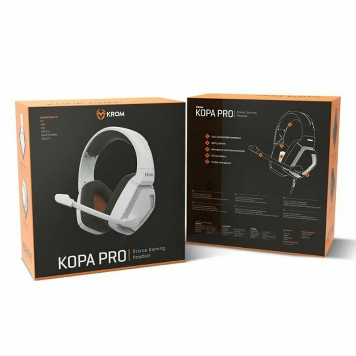 Auriculares con Micrófono Krom NXKROMKOPAPROWH