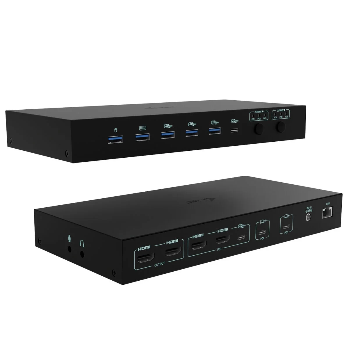 Hub USB i-Tec C31KVMDOCKPDPRO Negro