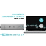 Hub USB i-Tec C31HUBMETAL8KPDPRO Plateado