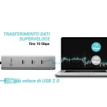 Hub USB i-Tec C31HUBMETAL8KPDPRO Plateado