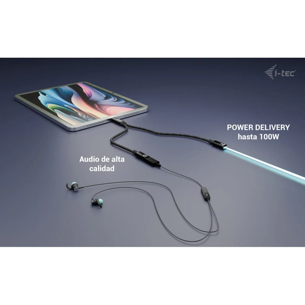 Cable USB i-Tec C31DUALSPLITTERCBLPD