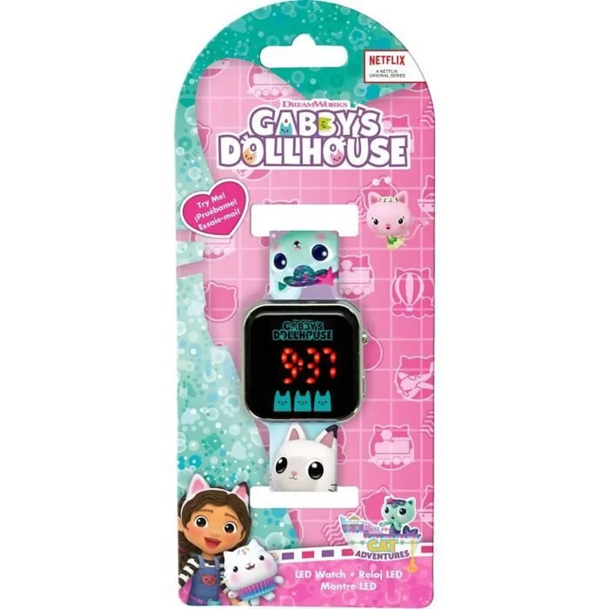 Smartwatch para Niños Kids Licensing Negro Ø 35 mm Hora Calendario 18 x 7,5 x 3 cm