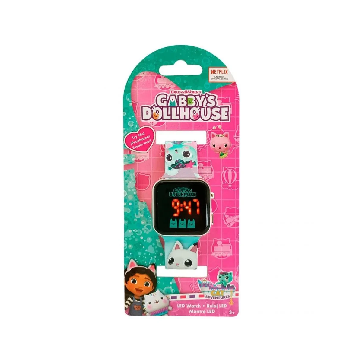 Smartwatch para Niños Kids Licensing Negro Ø 35 mm Hora Calendario 18 x 7,5 x 3 cm