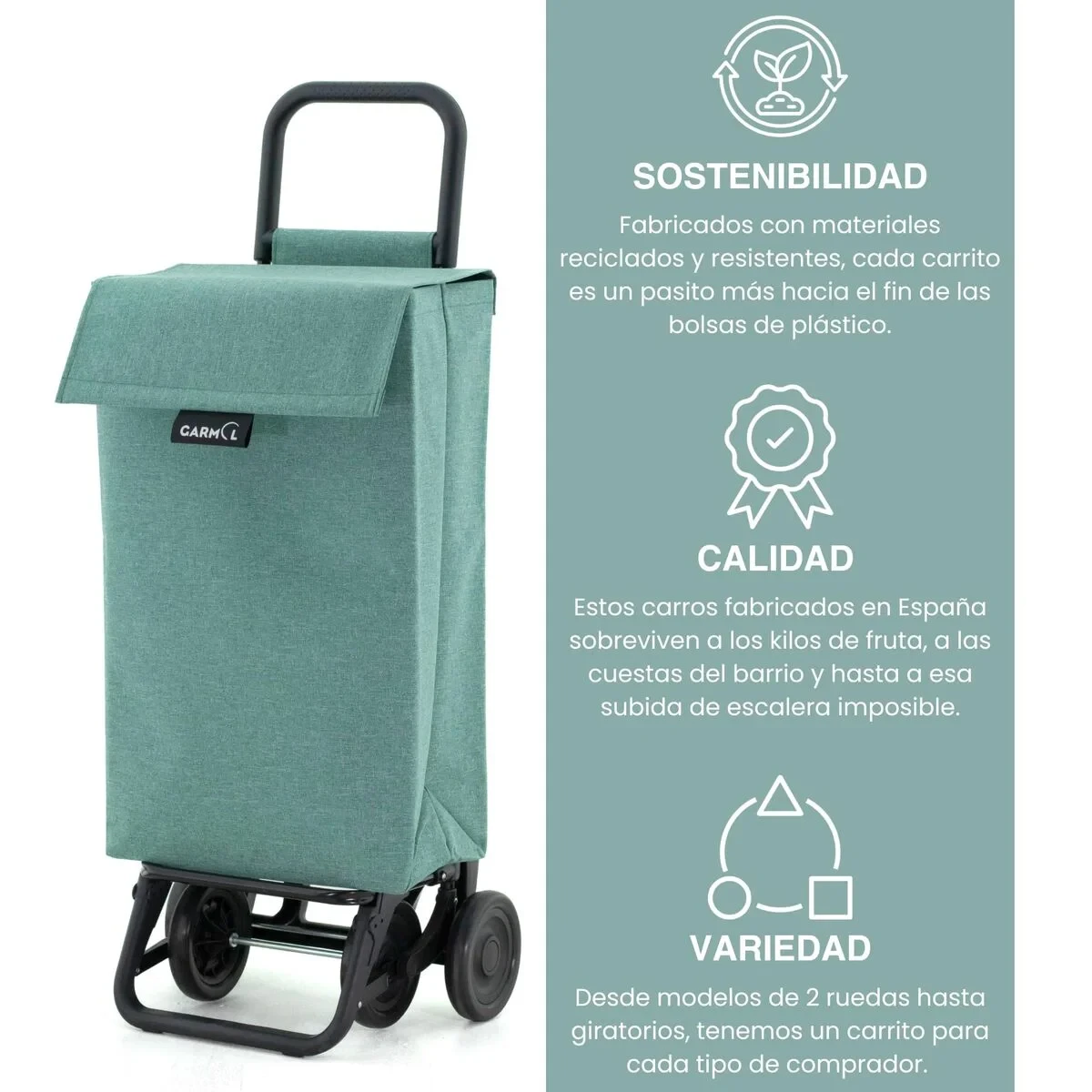 Carro de Compra Garmol 10015G5 JASP Verde