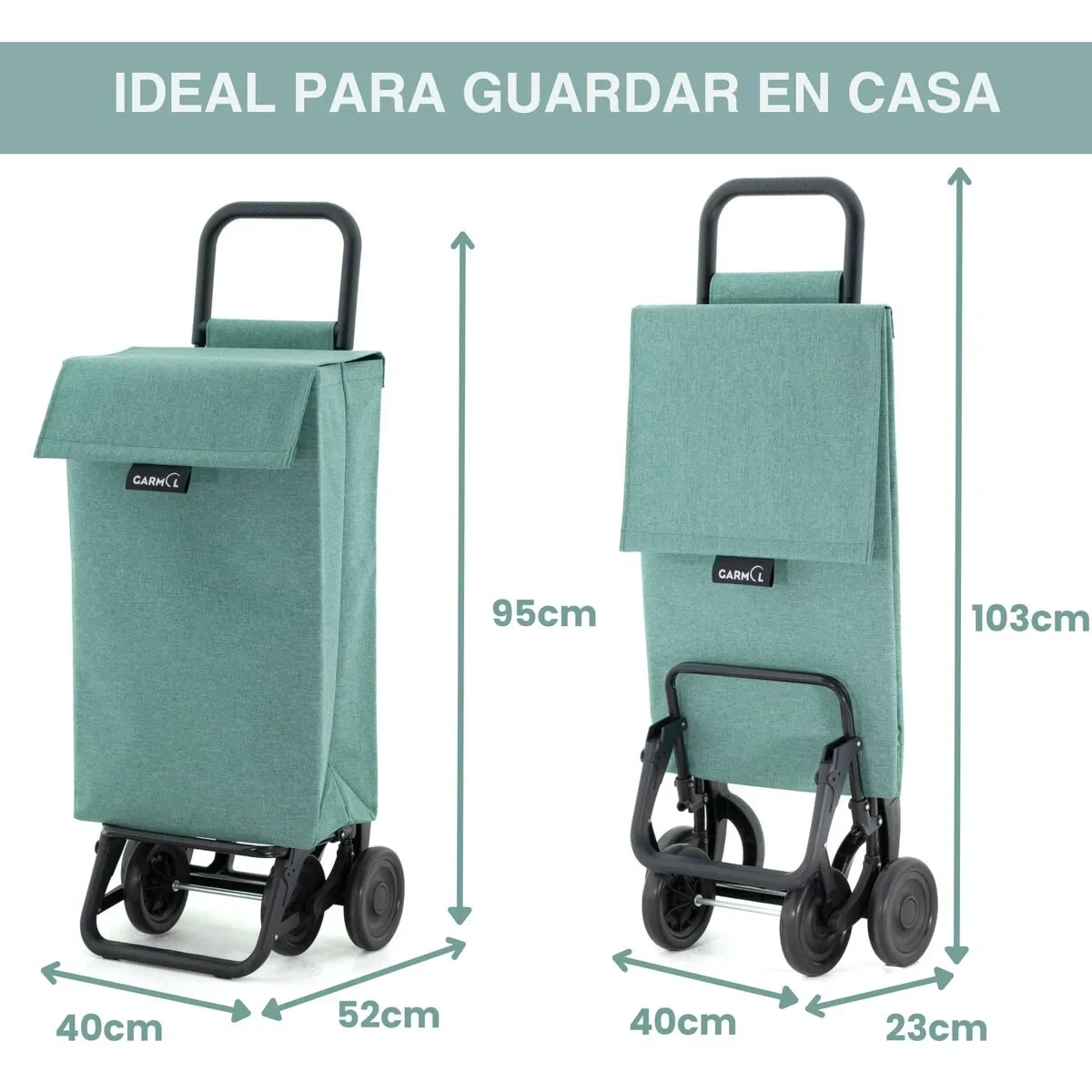 Carro de Compra Garmol 10015G5 JASP Verde