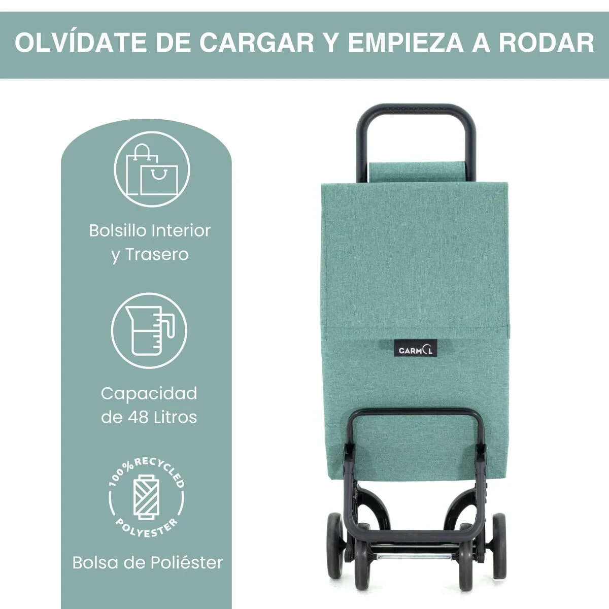 Carro de Compra Garmol 10015G5 JASP Verde