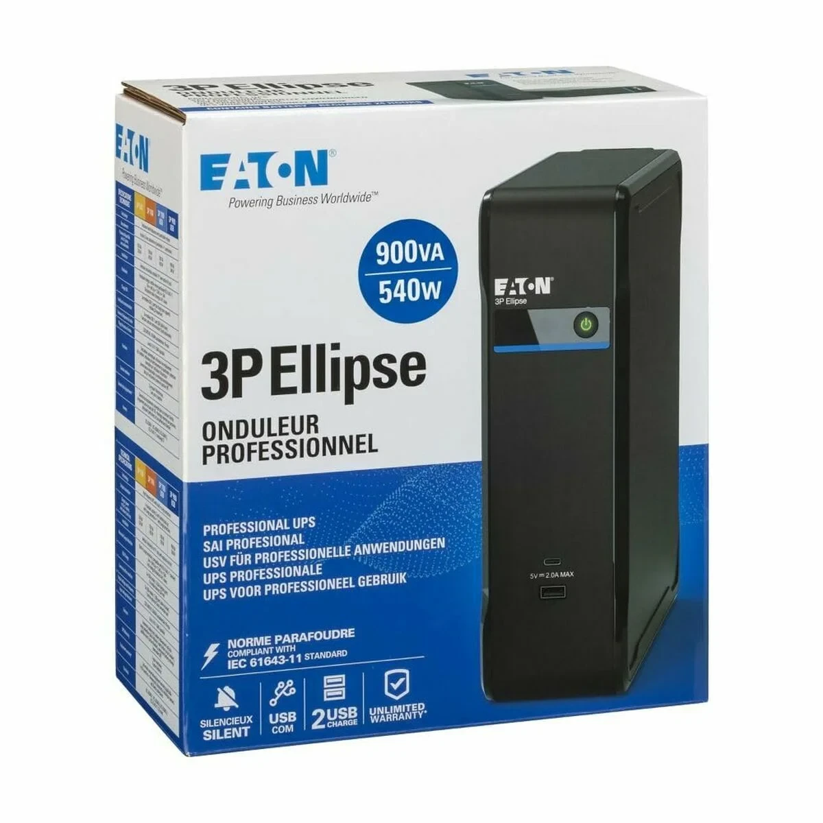 SAI Interactivo Eaton 3P900UI 540W