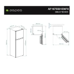 Frigorífico combinado Aspes AF1675501ENFX