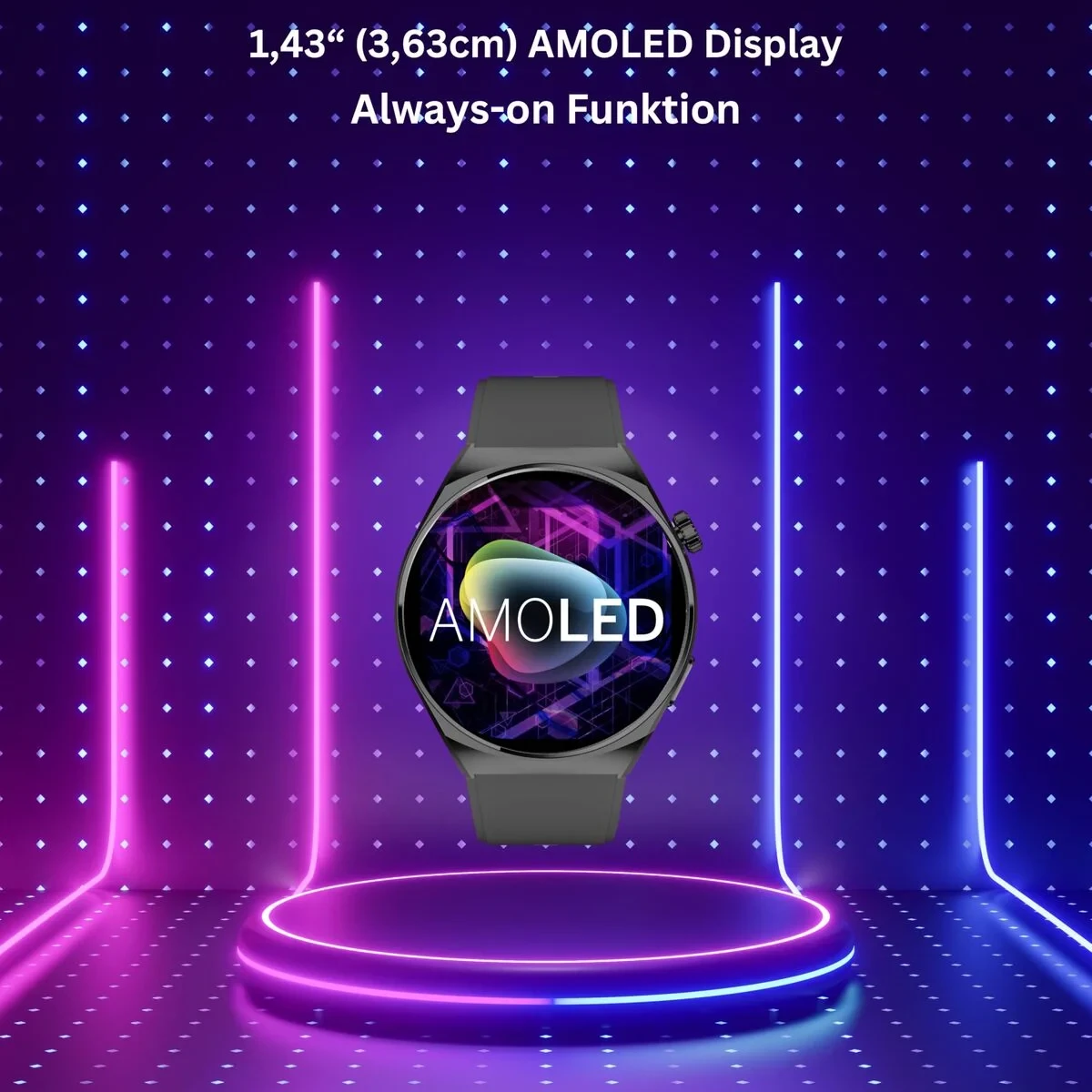 Smartwatch beafon WATCH 401 43 mm 1,43" Negro Plateado