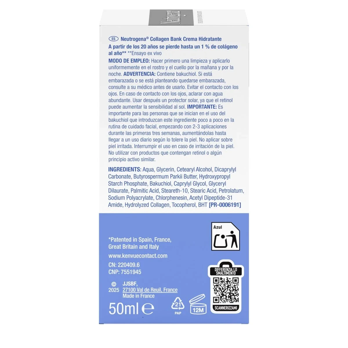 Crema de Pies Hidratante Neutrogena COLLAGEN BANK