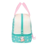 Portameriendas Peppa Pig Pretty flowers Amarillo Menta 20 x 20 x 15 cm