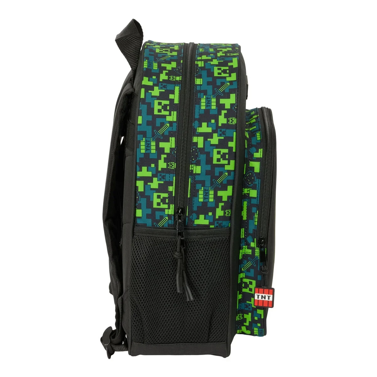 Mochila Escolar Minecraft Tnt Multicolor 32 x 38 x 12 cm