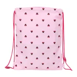 Bolsa Mochila con Cuerdas Minnie Mouse Naive Rosa 26 x 34 x 1 cm
