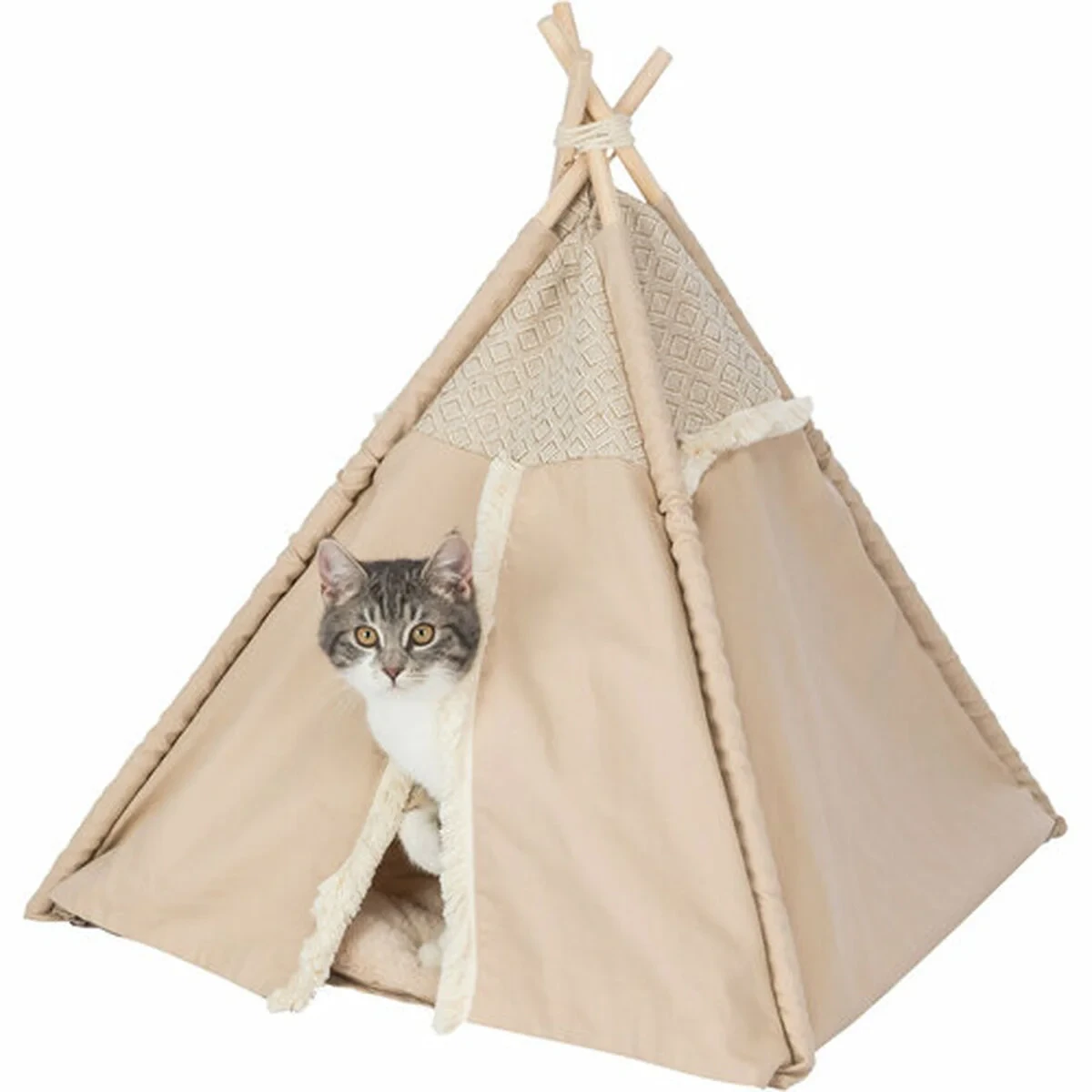 Cama para mascota Trixie Beige 55 × 65 × 55 cm