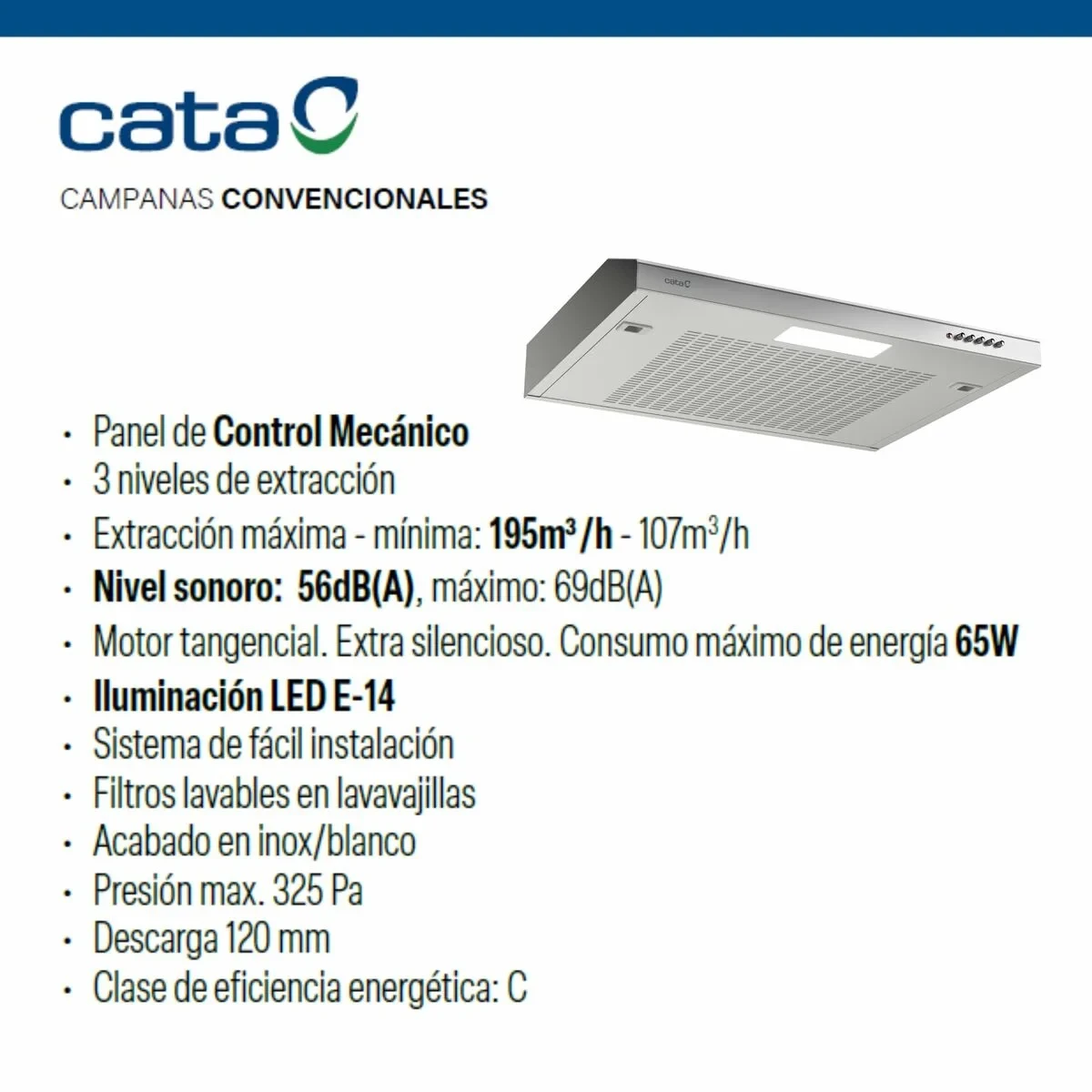 Extractor de Cocina Cata LFK6001X