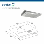 Extractor de Cocina Cata LFK6001X