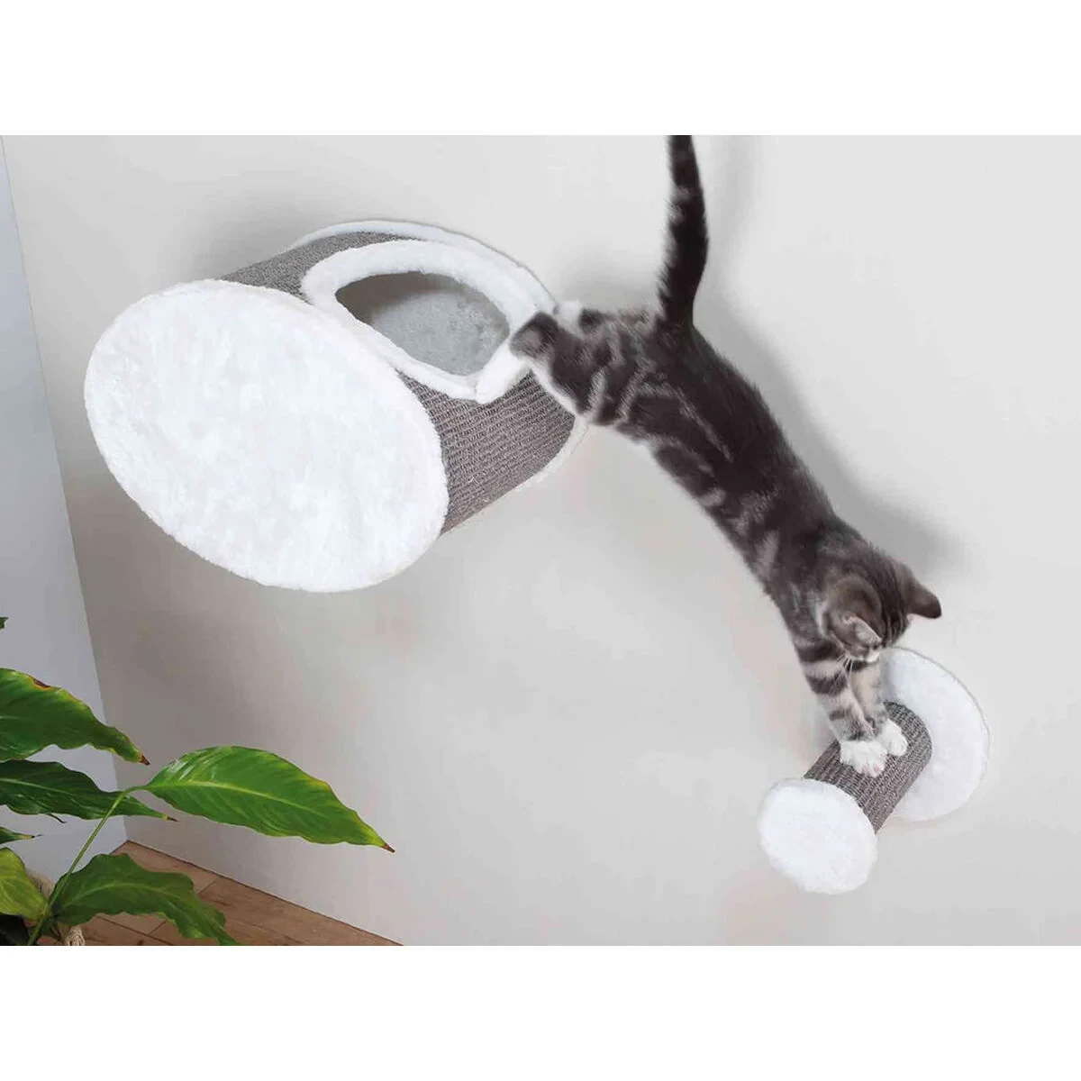 Rascador para Gatos Trixie Blanco Gris Ø 18 cm