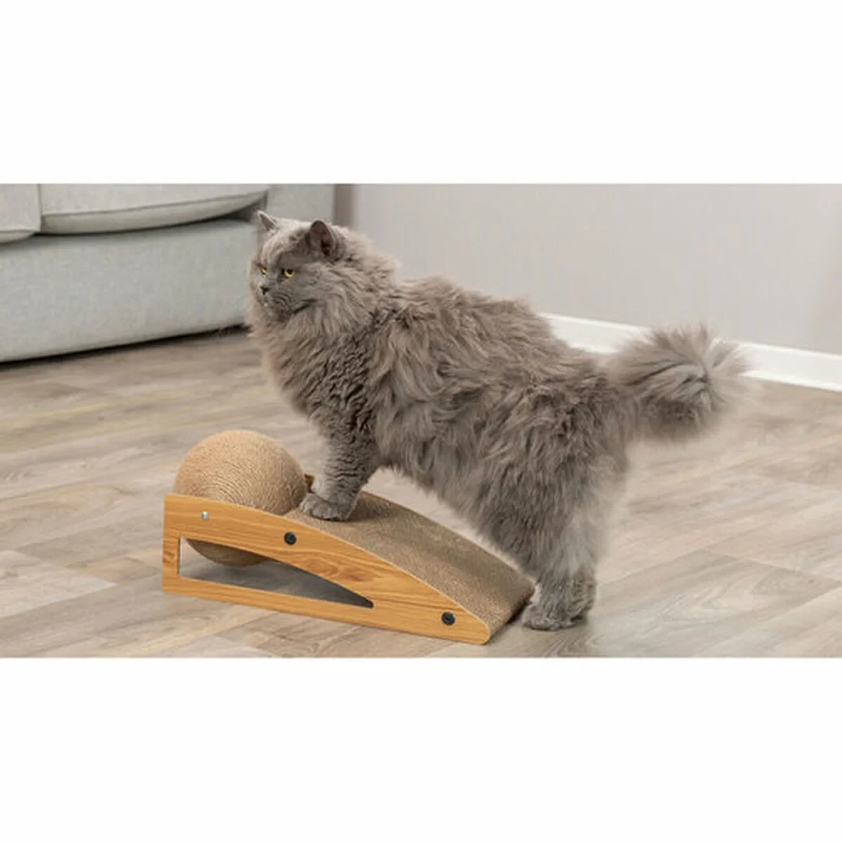 Rascador para Gatos Trixie Yute Madera Cartón 40 × 17 × 20 cm