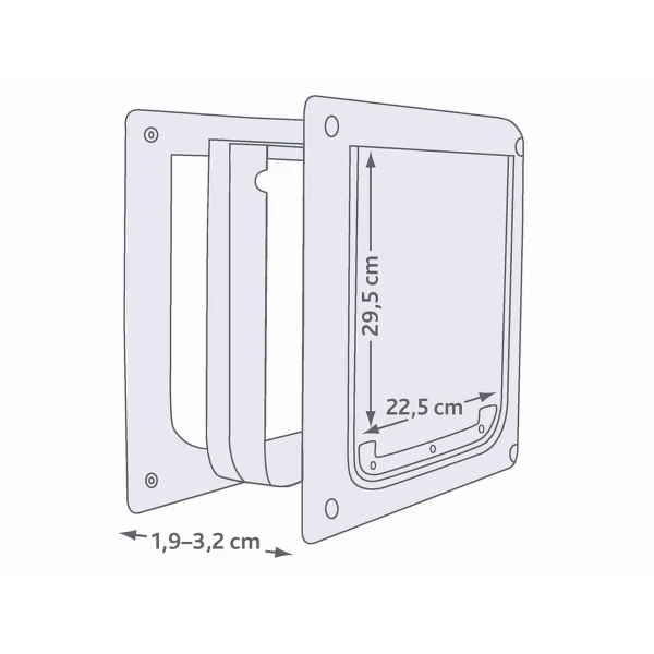 Gatera Trixie Blanco Plástico 30 × 36 CM