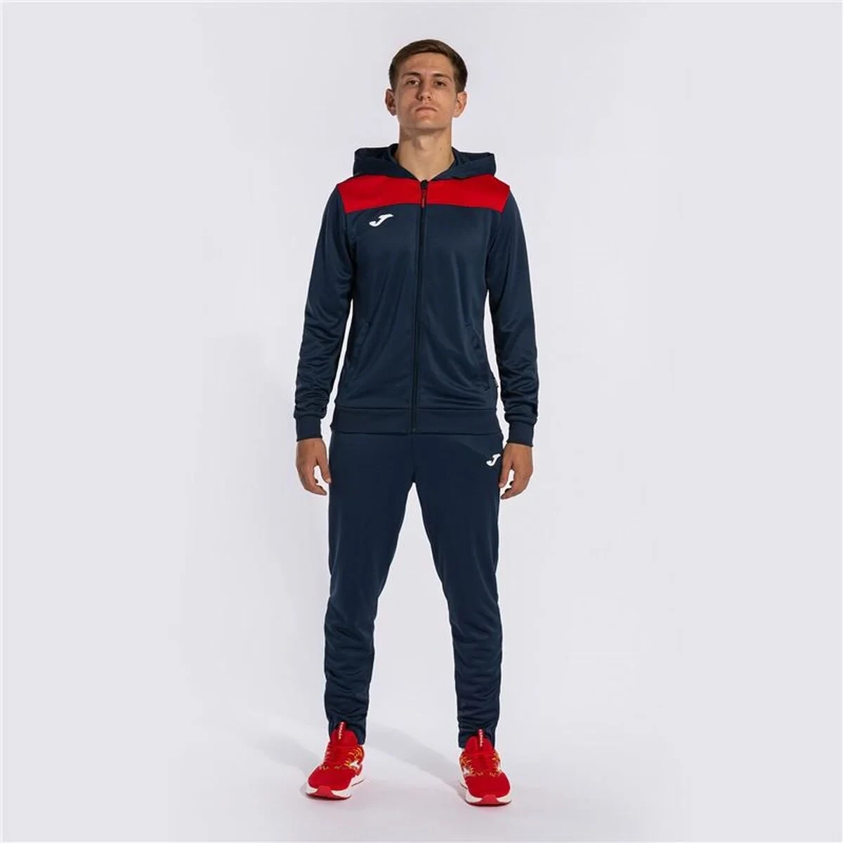 Chándal para Adultos Joma Sport PhoenIX II Rojo Azul marino Infantil Hombre 2 Piezas