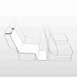 Funda Protectora de Asiento Individual de Coche para Mascotas Trixie