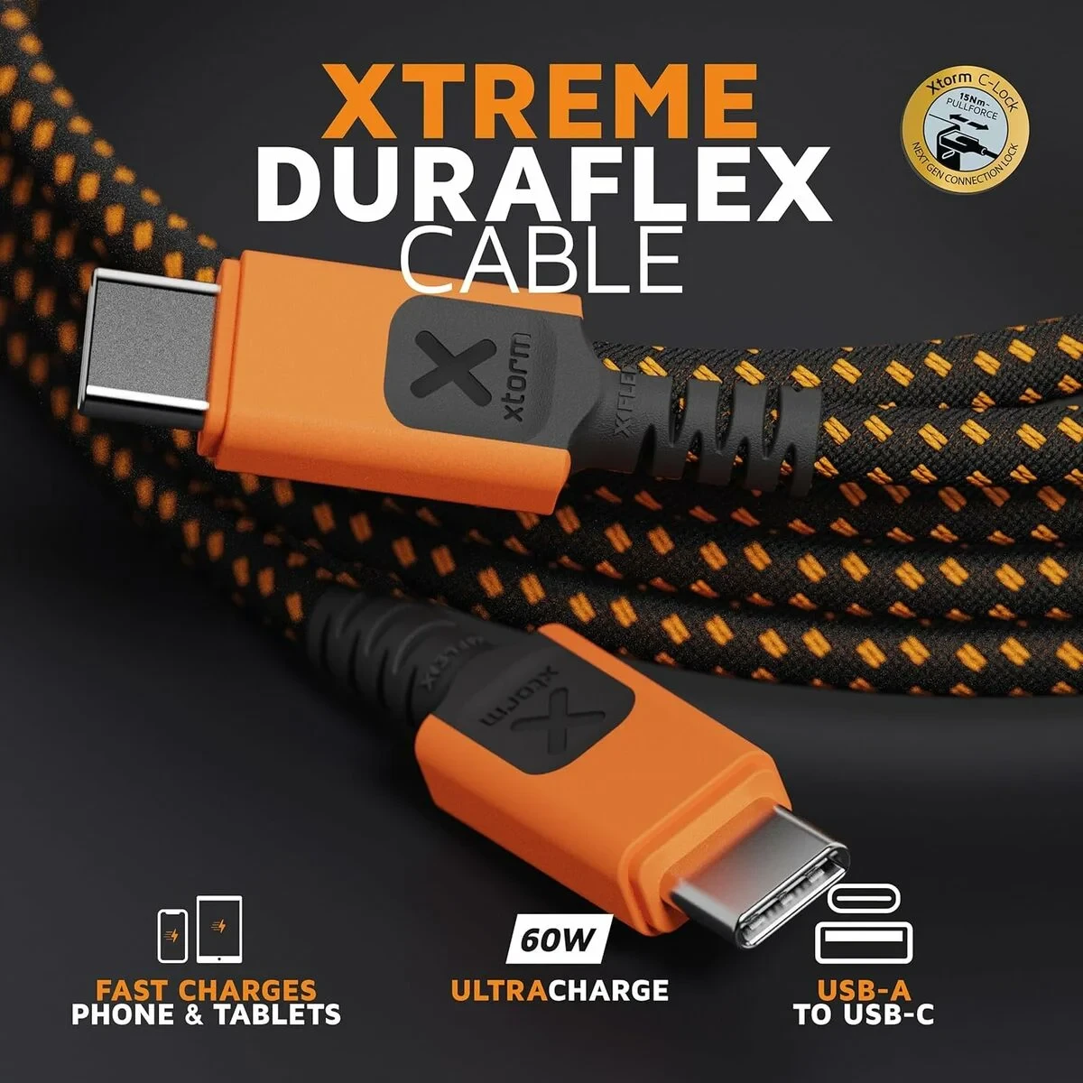 Cable USB Xtorm CXX2003 Naranja