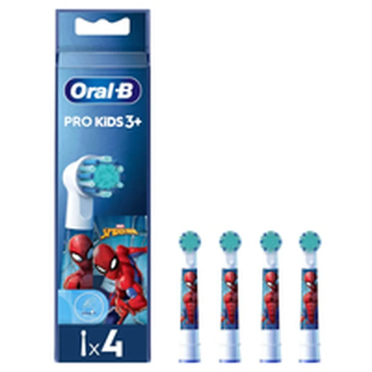 Recambio para Cepillo de Dientes Eléctrico Oral-B EB10 4 FFS SPIDERMAN (4 Unidades)