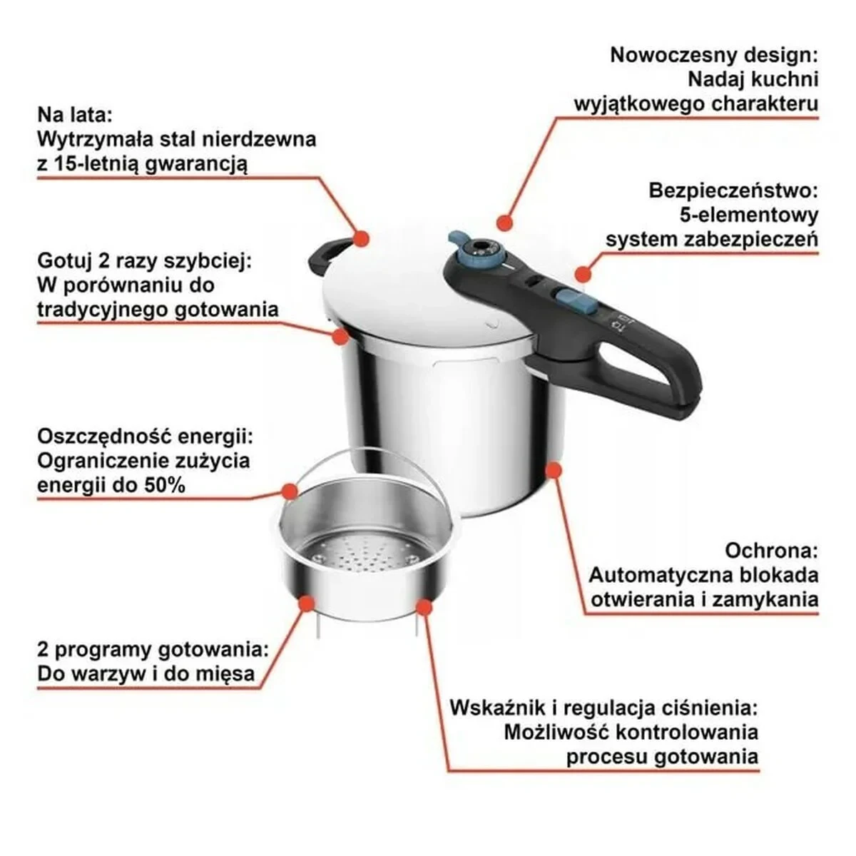 Olla Express Tefal TRENDY+      8L