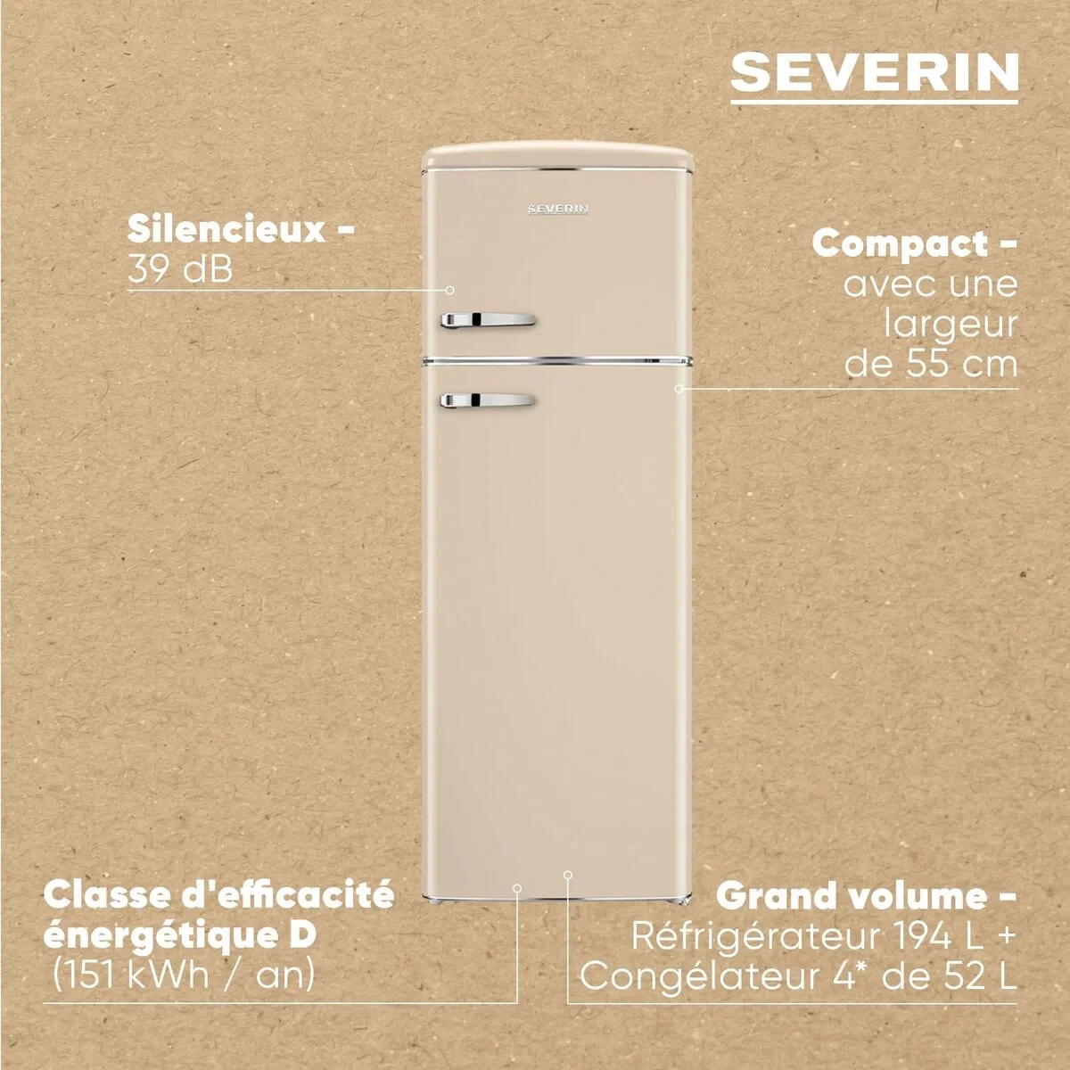 Frigorífico combinado Severin RKG8985     167