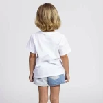 Camiseta de Manga Corta Infantil Minnie Mouse Blanco