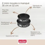 Set de Moldes Desmontables Zenker 2 Piezas