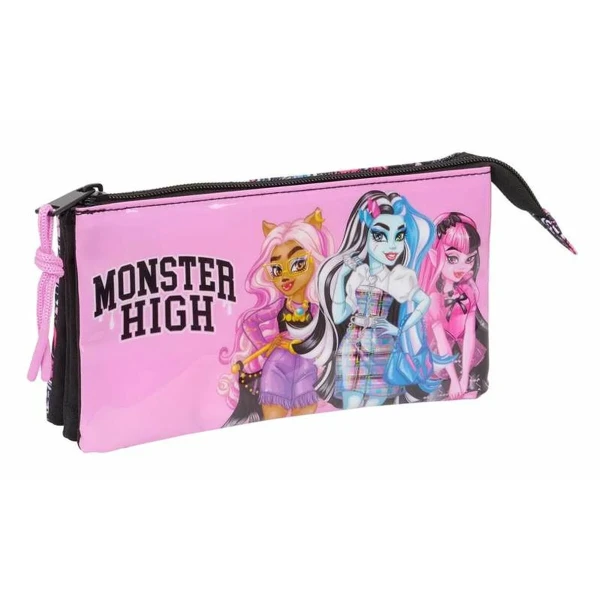 Portatodo Triple Monster High 22 x 12 x 3 cm
