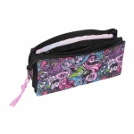 Portatodo Triple Monster High 22 x 12 x 3 cm